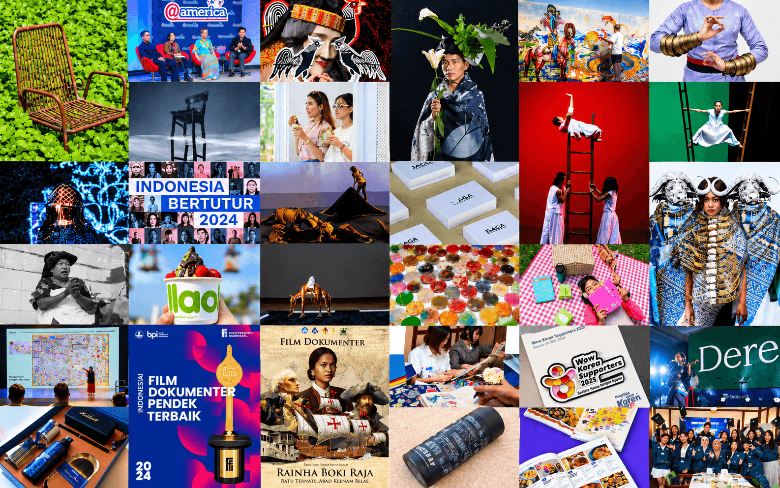 Beken — a mosaic of the studio's work spanning film, art direction, fashion, and cultural documentation