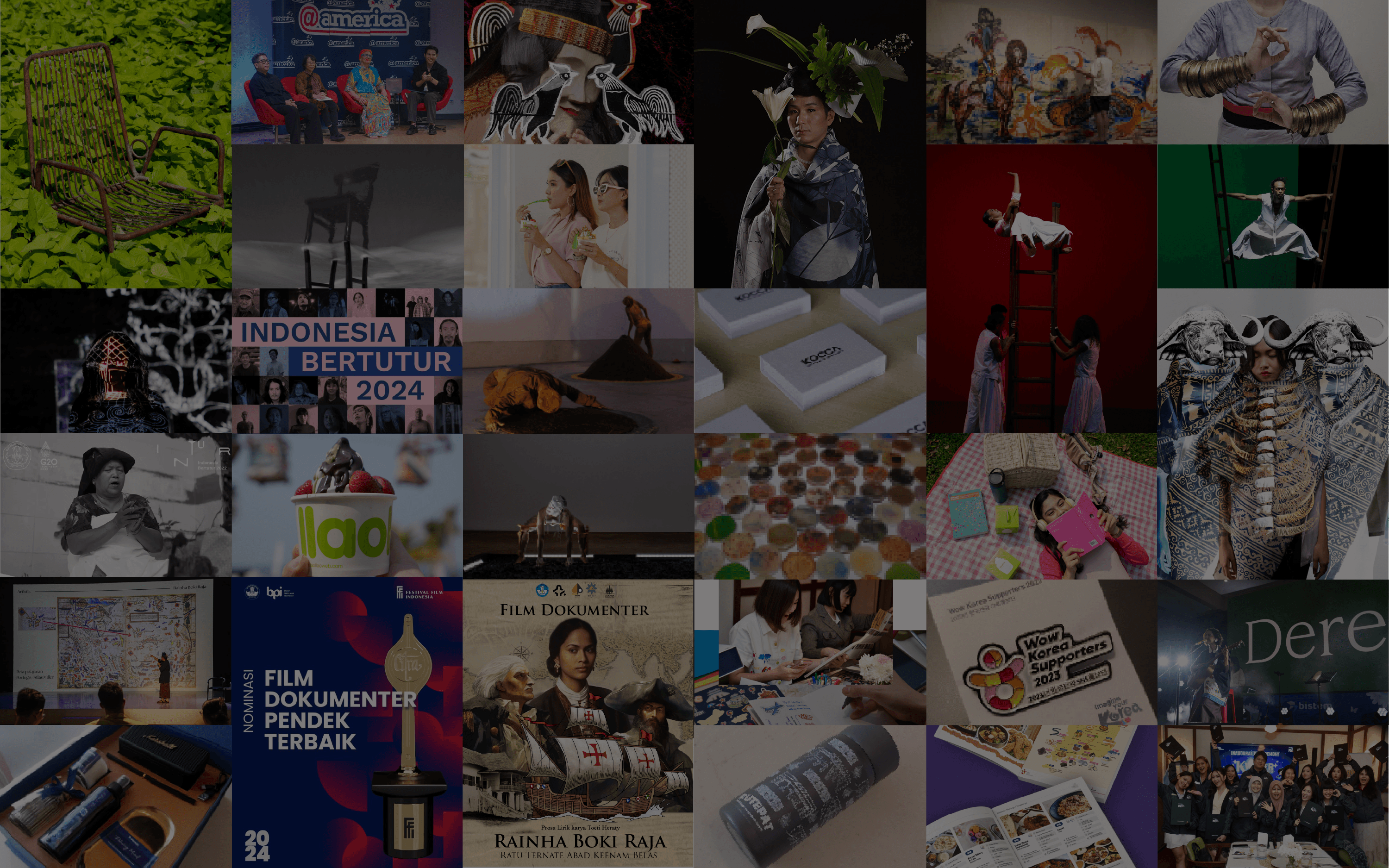 Beken — a mosaic of the studio's work spanning film, art direction, fashion, and cultural documentation